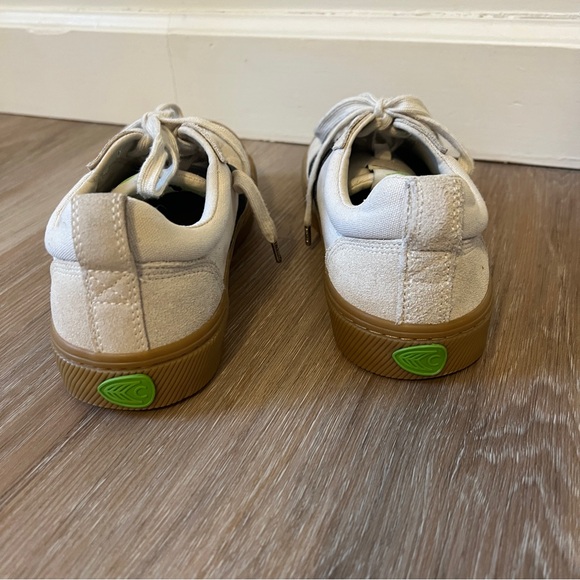 Cariuma Catiba Pro Vintage White Suede Canvas Gum Sole Skate Shoe M8 W9.5 - Picture 4 of 8